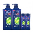 清扬（Clear）男士去屑洗发水清爽控油型720g+100g赠720g+100g 