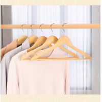 衣服撑子木质挂家用木制衣撑子 原木色 长44cm*高度25cm*肩宽2cm
