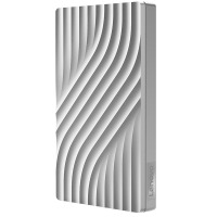 联想（Lenovo）1TB 移动硬盘 USB3.0 2.5英寸 皓月银 高速传输 稳定耐用