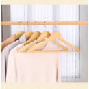 衣服撑子木质挂家用木制衣撑子 原木色 长44cm*高度25cm*肩宽2cm