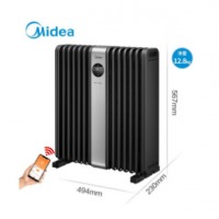 美的（Midea）取暖器家用 14片油汀电暖器遥控智能WIFI油丁2200w电暖气片电热暖