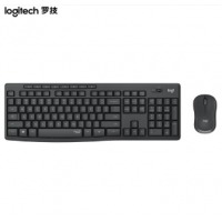 罗技（Logitech） MK295无线静音键鼠套装 办公键鼠套装 全尺寸带无线2.4G接收器 黑色