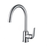 摩恩（MOEN）水槽龙头拉丝单孔旋转全铜不锈钢GN70111小把手