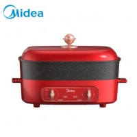 美的（Midea） 多功能料理锅家用电烤锅 方形一体式 不带蒸片 DY3525E102R