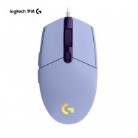 罗技（G）G102 LIGHTSYNC 游戏鼠标 淡紫色 RGB鼠标 轻量化设计 吃鸡鼠标 赛博朋克 200-8000DPI