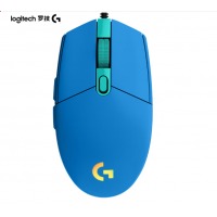 罗技（G）G102 LIGHTSYNC 游戏鼠标 蓝色 RGB鼠标 轻量化设计 吃鸡鼠标 LOL英雄联盟 200-8000DPI