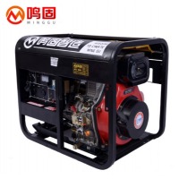 鸣固 6.5KW 柴油发电机 220V 开架款电启动+烧柴油