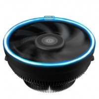 超频三（PCCOOLER）大白鲨皓月智能版 CPU散热器 （多平台/AM4/12CM风扇/LED光圈/配硅脂）