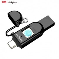 联想（Lenovo）128GB Type-C USB3.0指纹加密U盘TFU301双接口高