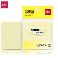 得力(deli) 便签便利贴 办公记事贴 N次贴 便利贴 76*76mm 单本 【9076