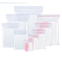 厚自封口塑料袋子一次 100个 x 6丝红边(偏薄) 23x33cm