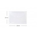 得力(deli)1只A4加厚透明文件袋 5502