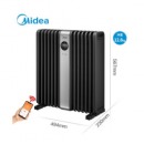 美的（Midea）取暖器家用 14片油汀电暖器遥控智能WIFI油丁2200w电暖气片电热暖风机电油丁 HYX22TR