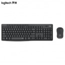 罗技（Logitech） MK295无线静音键鼠套装 办公键鼠套装 全尺寸带无线2.4G接收器 黑色