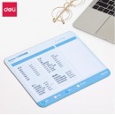 得力(deli)快捷键办公游戏鼠标垫 office/excel办公初学者电脑小白神器 LN105 蓝色