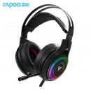 雷柏（Rapoo） VH520 游戏耳机头戴式 电竞有线耳机 USB虚拟7.1声道立体环绕 电脑耳麦降噪 黑色