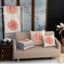 啄木鸟 科朴优品(PLOVER)-国风抱枕被（五福迎春） 浅灰色 100*150 KUUP-BZB-01