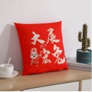 啄木鸟 科朴优品(PLOVER)-大展宏兔抱枕 红色 40*40 KUUP-BZ-01