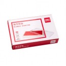 得力(deli)137*88mm透明外壳方形快干印台印泥 办公用品 红色9864