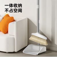 家杰优品 扫把簸箕套装扫帚簸箕组合两件套防风梳齿型笤帚畚箕扫地家用