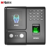 晨光（M&G） AEQ96751 人脸指纹混合识别考勤机 脸部识别打卡机 面部指纹一体机(