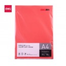 得力彩卡纸 （大红色）厚100张/包