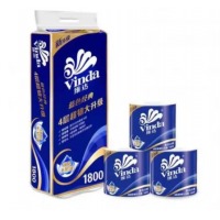 维达（Vinda）卷纸180个克蓝色卷纸韧4层1800g卫生纸卷纸厕纸V4028
