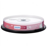 飞利浦 PHILIPS DVD-RW 可擦写空白刻录光盘光碟 4.7G 1-4X 可重复刻