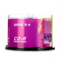 紫光 CD-R 空白光盘 银河系列 52速700MB 桶装50片 计价单位:桶