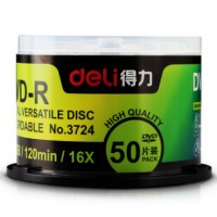 得力 deli 3724 DVD-R 刻录光盘 4.7G 50片/筒 计价单位:筒