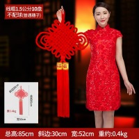 绒布中国结挂件 线粗1.5CM10盘不配球（普通穗子）
