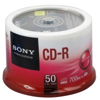 索尼（SONY） DVD空白光盘CD-R CD 700M（50片桶装）