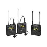 索尼一拖二无线双领夹麦克风套装UWP-D27（URX-P41D双接收器+UTX-B40*2领夹发射器）