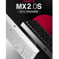 樱桃（CHERRY）MX2.0S 机械键盘 无线键盘 蓝牙有线三模  黑色茶轴