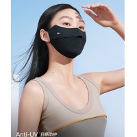 蕉下（beneunder）立体防晒口罩女冰丝防晒面罩防紫外线护眼角 黑色