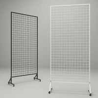 折叠网格展示架移动展览架单片1米宽*1.68米高【4个】