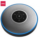 得力（deli）视频会议全向麦克风无线连接 (360度直径10米拾音 适合20-40m²中小型会议室)拾音器扬声器14871