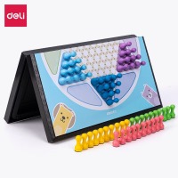 得力（deli）6755 磁石跳棋 便携式折叠棋盘 益智桌游