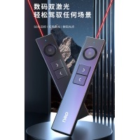 得力(deli)激光笔 PPT翻页笔无线演示器空中鼠标 led液晶屏聚光放大凸显空中飞鼠 数字激光翻页笔 50681P