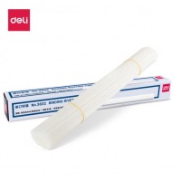 得力 (deli) 财务装订机专用透明装订铆管φ5.0mm*500mm 100支/盒装 3