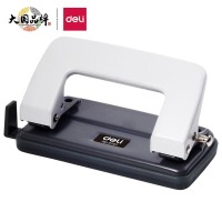 得力(deli)可打10页两孔打孔器打孔机0101