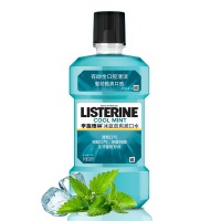 李施德林 (Listerine) 漱口水冰蓝劲爽口味清新口气深层清洁500mL