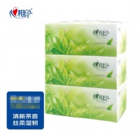 心相印抽纸/盒抽茶语2层200抽*3盒纸巾
