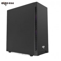 爱国者（aigo） 电脑机箱A15办公家用游戏主机箱（可选配机箱电源套装） 黑色不侧透版