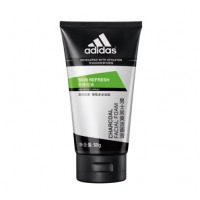 阿迪达斯 劲透控油男士炭爽洁面膏洗面奶50ml