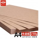 易利丰(elifo)木桨 牛皮纸A4封面纸 a4 230克 牛皮纸 50张