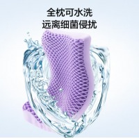 京东京造 可水洗黑科技无压枕蜂窝透气TPE枕头 波浪款 一只装