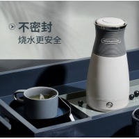 摩飞电器（Morphyrichards）电水壶小型便携式烧水壶旅行电热水壶不锈钢双层防烫M