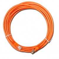 清华同方 CAT6类非屏蔽跳线RJ45跳线 高速网络跳线千兆网线 橘红 15m
