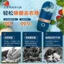 东菱(Donlim)胶囊果蔬清洗机家用洗菜机蔬菜水果食材净化机器去农残清洗机除菌神器 无线便携 DL-001